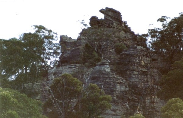 Bird Rock situated between Black Fellows Hands & Bungleboori