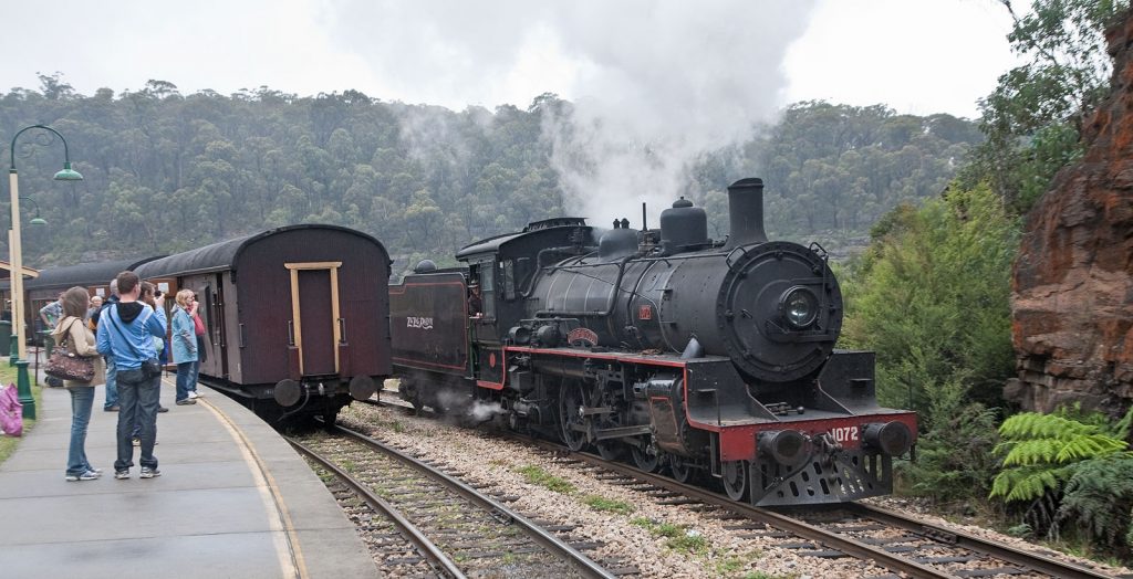 1072 at the Top Points station on the Lithgow Zig Zag railway line Photo Wikipedia