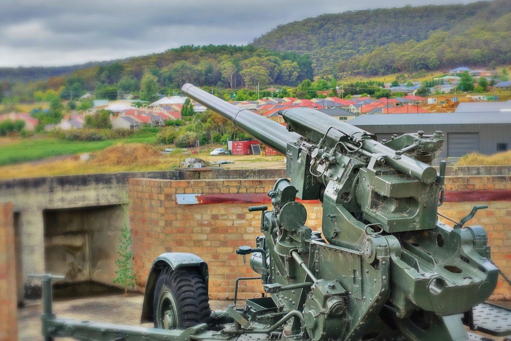 GUARDING THE CITY from the WWII gun emplacements at South Bowenfels - You can even wind them up - down and around great place to explore. Photo by Lithgow2790.com